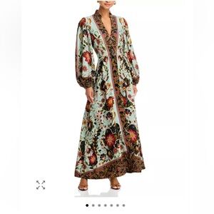 Farm Rio Flowing Beaty Floral Maxi Dress